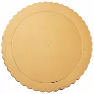 Pozostałe akcesoria kuchenne - Podkład pod tort, ciasto złoty 32 cm kod: O-871411 - miniaturka - grafika 1