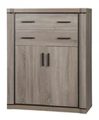 Komody - Wysoka komoda dąb truflowy N4-H89 - miniaturka - grafika 1