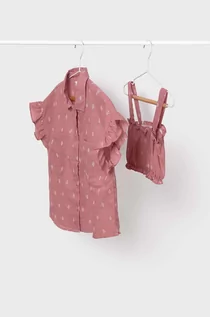 Bluzki dla dziewczynek - Mayoral bluzka dziecięca kolor różowy wzorzysta - grafika 1