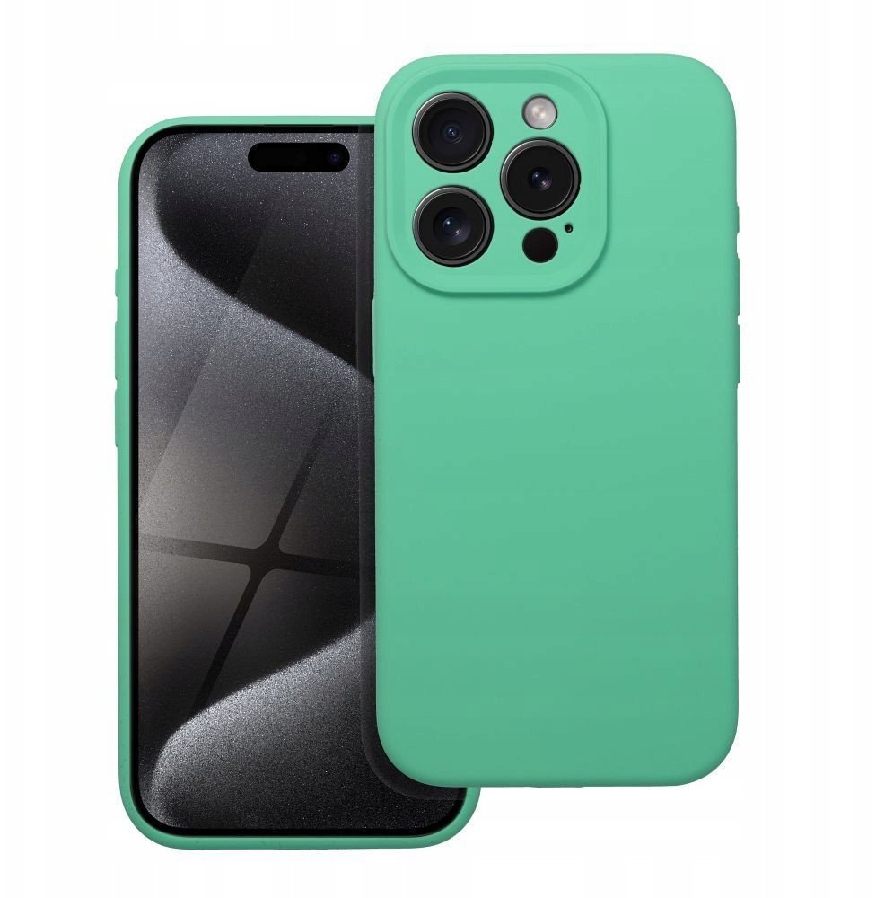 Futerał SILICONE 2mm do IPHONE 16 Pro miętowy