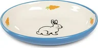 Akcesoria dla gryzoni - Yarro International YARRO MISKA CER. OWALNA DLA KRÓLIKA NIEBIESKA 13 x 9 x 2,5 CM - miniaturka - grafika 1