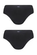 Majtki męskie - Slipy męskie bawełniane (2 pack) czarne MPC 126 - miniaturka - grafika 1
