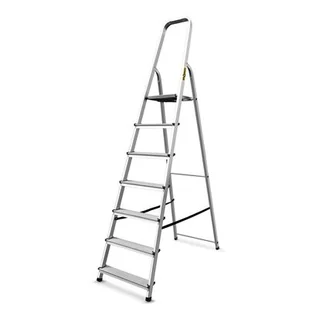 DRABEST Drabina aluminiowa domowa 7 stopniowa 125 kg - Drabiny - miniaturka - grafika 1
