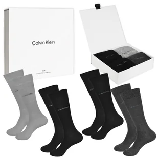Calvin Klein Skarpety Męskie Długie Na Prezent 4 Pary Rozmiar Uniwersalny - Skarpetki męskie - miniaturka - grafika 1