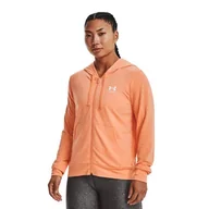 Bluzy sportowe damskie - Bluza fitness damska Under Armour Rival Terry FZ Hoodie - miniaturka - grafika 1