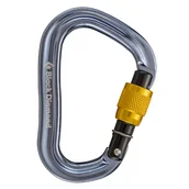 Sprzęt wspinaczkowy - Karabinek Black Diamond Vaporlock Screwgate - dark gray/yellow - miniaturka - grafika 1