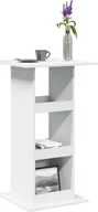 Ławy i stoliki kawowe - vidaXL vidaXL Stolik barowy z półkami, biały, 60x60x102 cm - miniaturka - grafika 1