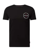 Koszulki męskie - Tommy Hilfiger czarny T-shirt meski bawełna, Rozmiar S - miniaturka - grafika 1