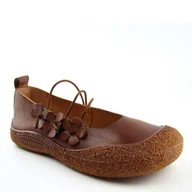 Baleriny - Laura Vita GACINO10 baleriny damskie skórzane typu barefoot brązowe - miniaturka - grafika 1