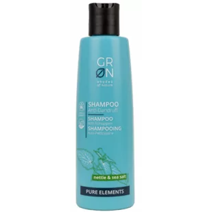 GRN shades of nature Szampon przeciwłupieżowy Pokrzywa i sól morska PURE ELEMENTS 122 30026 - Szampony do włosów - miniaturka - grafika 1