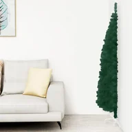 Choinki - Lumarko Smukła choinka połówka ze stojakiem, sztuczna, zielona, 150 cm - miniaturka - grafika 1
