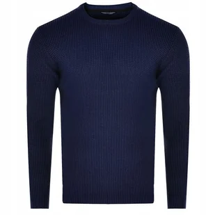Sweter Męski GUESS Tobin W1YI98 JA911 Granatowy - Swetry męskie - miniaturka - grafika 1