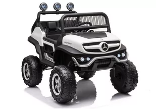 LEAN CARS Pojazd na Akumulator Mercedes Unimog S Biały - Pojazdy elektryczne dla dzieci - miniaturka - grafika 1