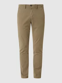 Spodnie męskie - Chinosy o kroju slim fit z dodatkiem streczu model ‘Jorck’ - grafika 1