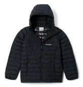 Kurtki i płaszcze dla dziewczynek - Columbia - Powder Lite 2 Hooded Jacket, Kurtka z kapturem Dziewczyny, Czarny, 2090043 - miniaturka - grafika 1