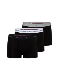 Tommy Hilfiger Obcisłe bokserki pakowane po 3 szt. Mężczyźni Bawełna czarny jednolity, S/M - Majtki damskie - miniaturka - grafika 1
