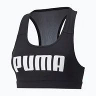 Bielizna sportowa damska - Biustonosz treningowy PUMA Mid Impact 4Keeps Graphic PM puma black/white puma WYSYŁKA W 24H 30 DNI NA ZWROT - miniaturka - grafika 1