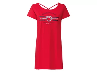 Sukienki - ESMARA ESMARA Sukienka t-shirt damski z bawełny, 1 sztuka (XS (32/34), Czerwony) - grafika 1