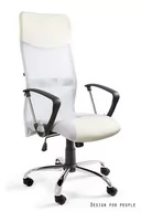 Fotele i krzesła biurowe - Fotel biurowy UNIQUE Viper, biały, 128x62x50 cm - miniaturka - grafika 1