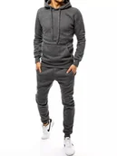 Dresy męskie - Dres męski ciemnoszary Dstreet AX0382-XL - miniaturka - grafika 1