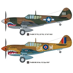 Hobby Boss Curtiss P40M Kitty Hawk 85801 - Modele do sklejania - miniaturka - grafika 2