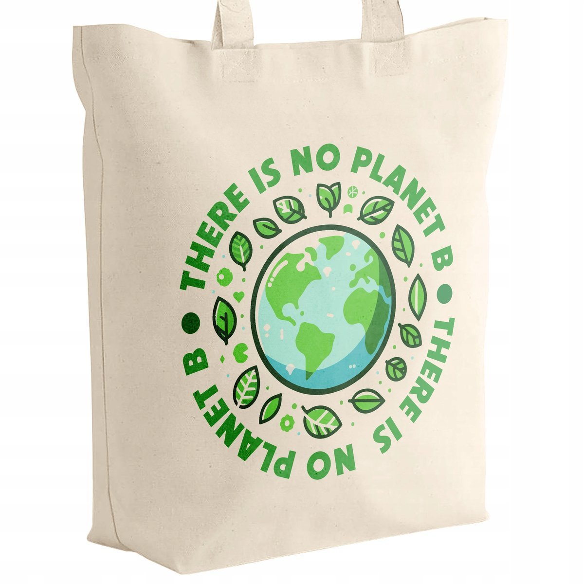 Torba bawełniana z dnem materiałowa na zakupy Ekologia Ziemia Środowisko