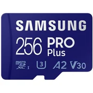 Karty pamięci - Samsung Karta PRO Plus 2021 MicroSDXC 256 GB Class 10 UHS-I/U3 A2 V30 MB-MD256KA/EU MB-MD256KA/EU - miniaturka - grafika 1