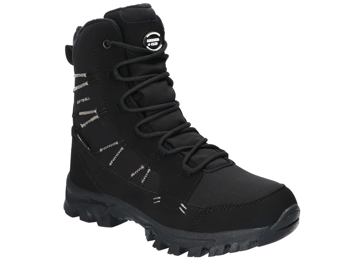 AMERICAN CLUB SN93 MODNE OCIEPLANE SOLIDNE TRAPERY BUTY ZIMOWE ŚNIEGOWCE MEMBRANA SOFTSHELL BK 38