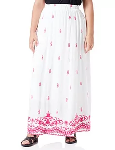 IZIA Haftowana spódnica maxi damska 19323946, biały spink, XL - Spódnice - miniaturka - grafika 1