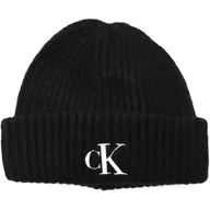 Czapki damskie - CALVIN KLEIN JEANS Czapka | z dodatkiem wełny - miniaturka - grafika 1