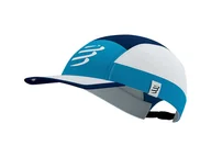 Czapki i chusty sportowe męskie - COMPRESSPORT czapka biegowa 5 PANEL LIGHT CAP estate blue - miniaturka - grafika 1