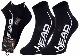 HEAD SKARPETKI STOPKI 2 PARY BLACK r.35-38 - Skarpetki męskie - miniaturka - grafika 1