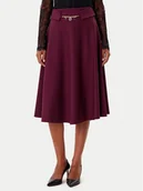 Spódnice - Rinascimento Spódnica trapezowa CFC0126216003 Bordowy Regular Fit - miniaturka - grafika 1