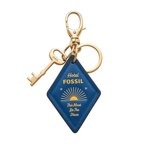 Fossil Damska niebieska poliuretanowa torba Charm, SLG1639451