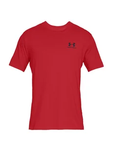 Under Armour Koszulka sportowa w kolorze czerwonym - Koszulki sportowe męskie - miniaturka - grafika 1