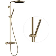 Zestawy prysznicowe - HANSGROHE 24222140 Pulsify S Puro Komplet prysznicowy 260 1 jet z Ecostat Fine Brąz Szczotkowany - miniaturka - grafika 1