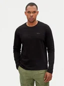 Koszulki męskie - Pepe Jeans Longsleeve Connor PM509219 Czarny Regular Fit - miniaturka - grafika 1