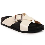 Klapki i japonki damskie - Klapki meliski Zaxy W JJ285057 kremowe ecru - miniaturka - grafika 1