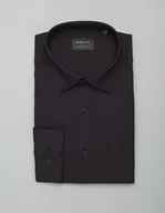 Koszule męskie - koszula lentini 00393 długi rękaw czarny classic fit - miniaturka - grafika 1