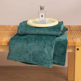 Koc 70 x 150 Pluszowy Mikrofibra Willy Butelkowy - Koce - miniaturka - grafika 6