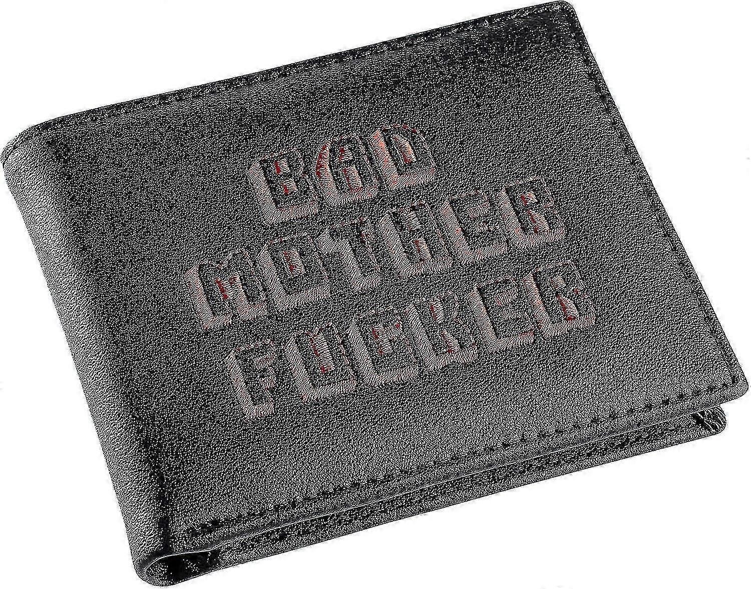 Oficjalnie licencjonowany czarno-czerwony haftowany skórzany portfel Bad Mother czarny/czerwony