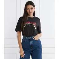 Koszulki i topy damskie - Tommy Jeans T-shirt WASHED TJ ROCK | Relaxed fit - miniaturka - grafika 1
