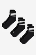 Skarpetki damskie - ADIDAS IC1317 3-PACK Czarny - miniaturka - grafika 1