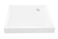 Brodziki prysznicowe - New Trendy B-0522 Brodzik MILD STONE akrylowy kwadratowy 100x100x11,5 biały - miniaturka - grafika 1