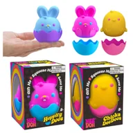 Zabawki sensoryczne - Sensoryczny gniotek antystresowy Schylling - Needoh Królik i kurczak 1 szt - miniaturka - grafika 1