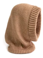 Czapki damskie - Czapka Kominiarka Kaptur Balaclava Zimowa Damska Młodzieżowa Wełna Merino - miniaturka - grafika 1