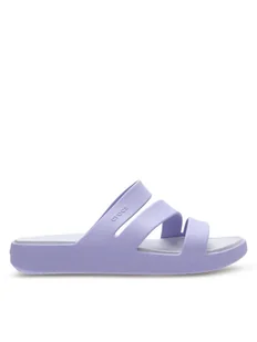 Crocs Klapki Getaway Strappy 209587 Fioletowy - Klapki i japonki damskie - miniaturka - grafika 1