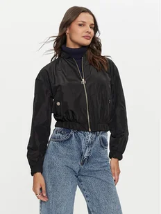 Rinascimento Kurtka bomber CFC0119826003 Czarny Regular Fit - Kurtki damskie - miniaturka - grafika 1