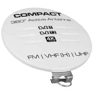 Antena Dookólna Tv Compact Biała Produkt Polski - Anteny TV - miniaturka - grafika 1