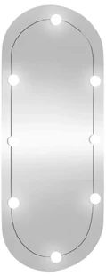 Owalne lustro z oświetleniem LED 25x60 cm H5-E75 - Lustra - miniaturka - grafika 1